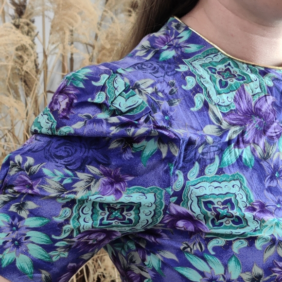 💥BLACK FRIDAY BOGO FREE EVERYTHING💥 XL Vintage Cottagecore Floral Midi Dress - Picture 7 of 10